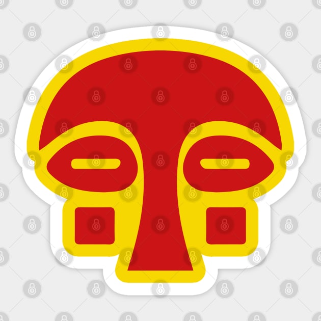 Kongolese (red) Sticker by ohmybach